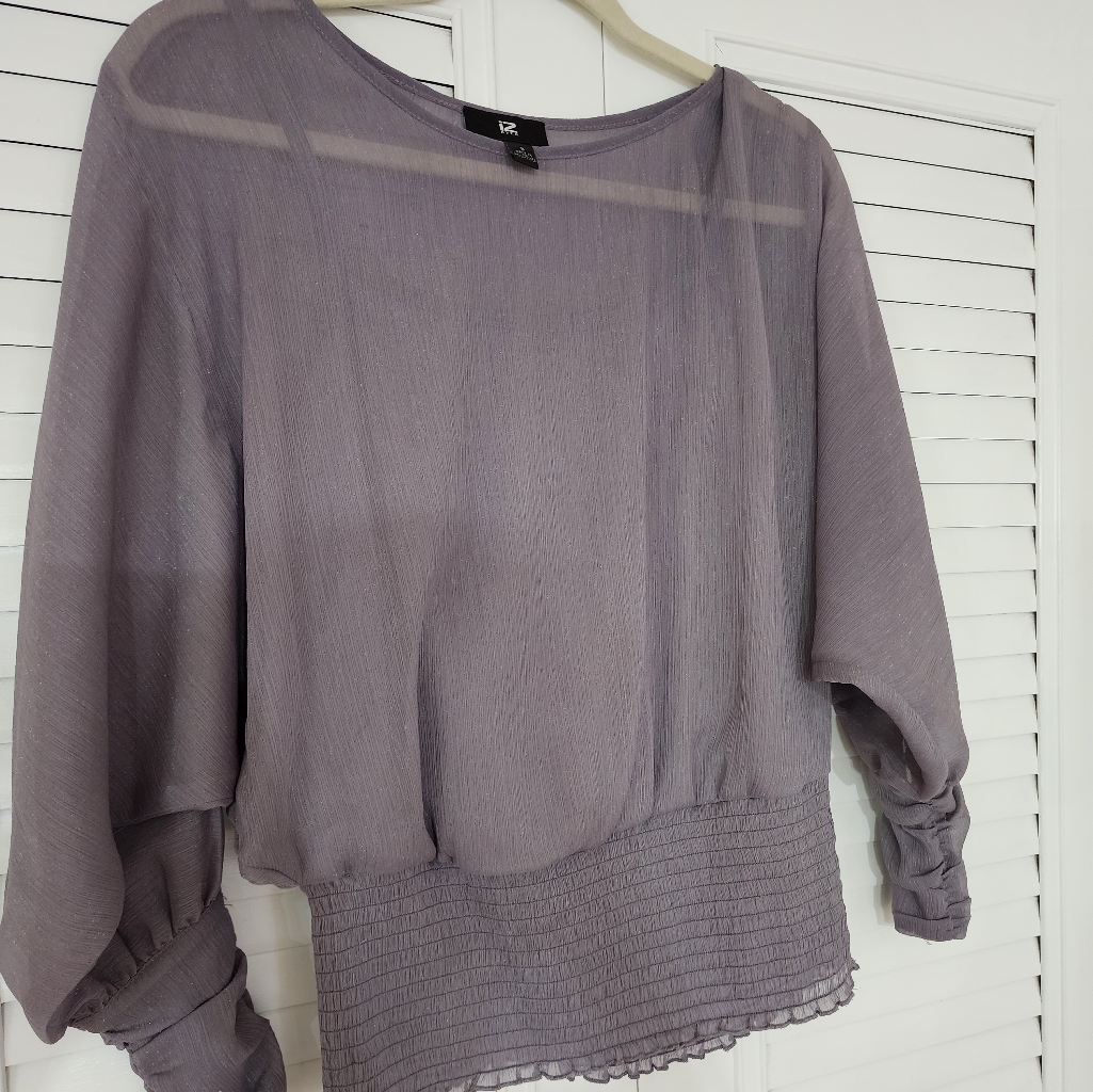 Gray Blouse Small